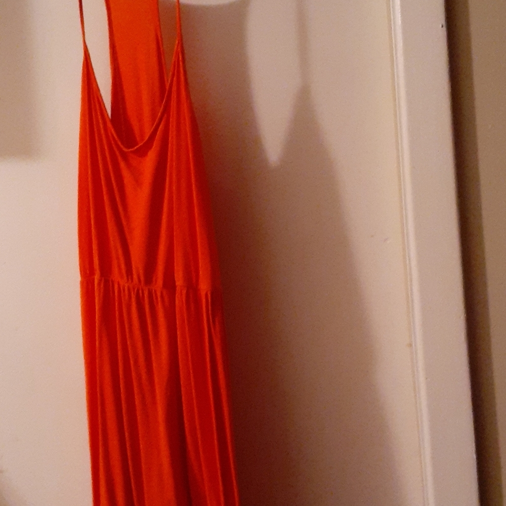 Orange tank dress